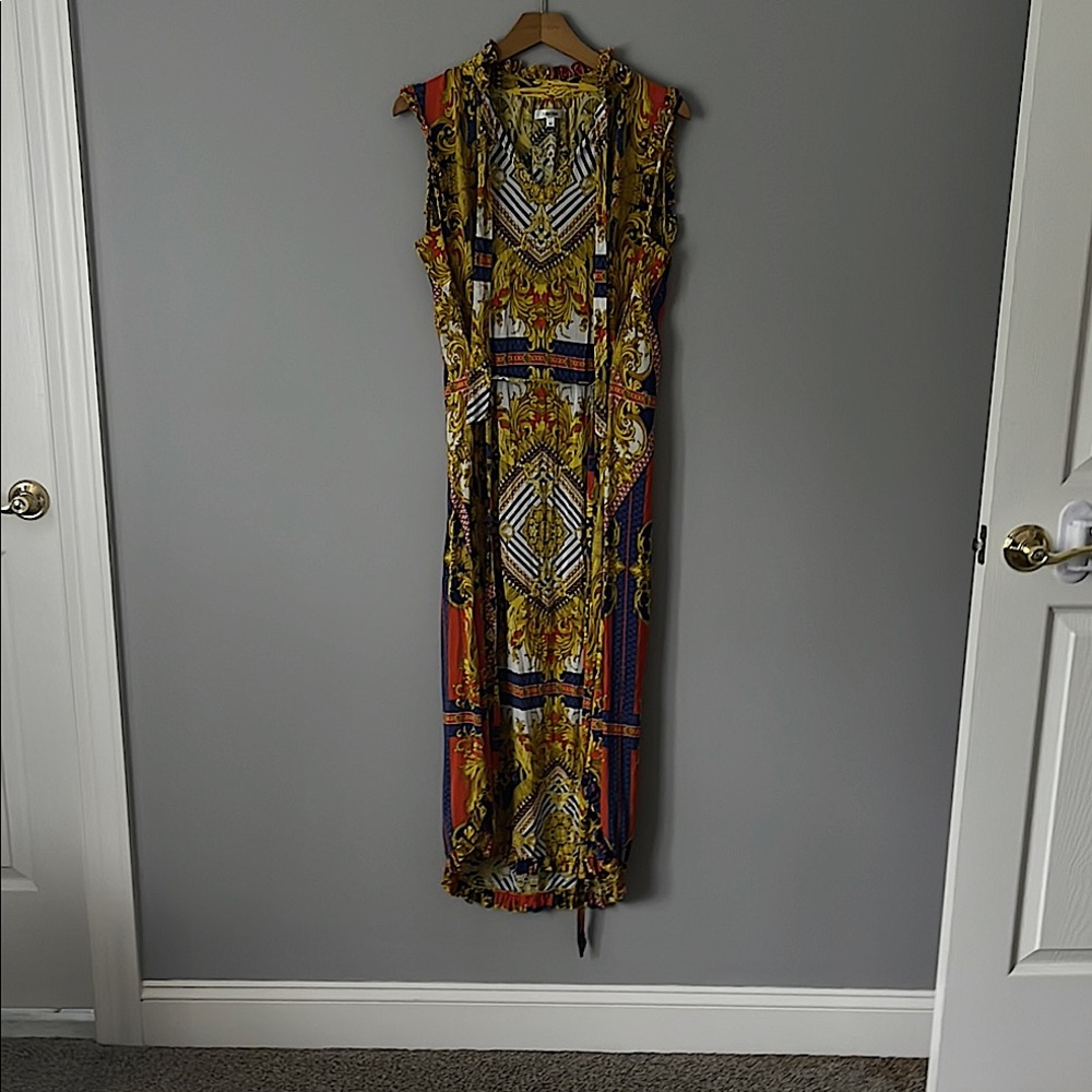 SILK. tyler boe. Multicolor Sleeveless Dress